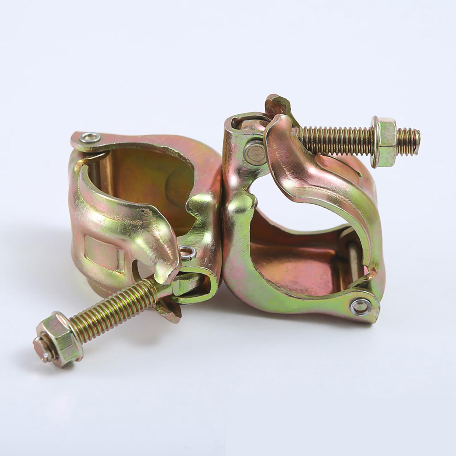 Forged scaffolding clamps and couplers