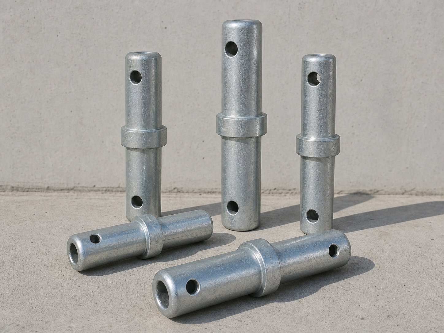 Galvanized scaffold spigot pins